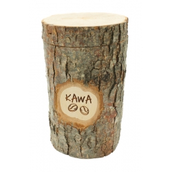 Drewniany słoik - kawa