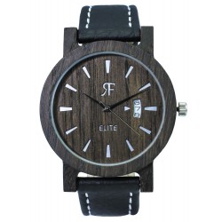  Zegarek drewniany RF ELITE - Czarny DĄB